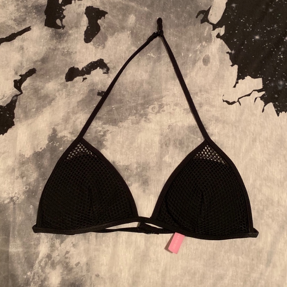 Black triangle swim suit top
